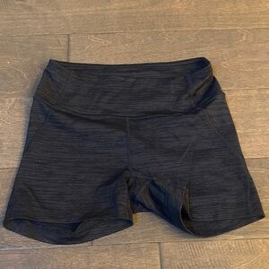 Outdoor Voices Gray/Black Bike Shorts